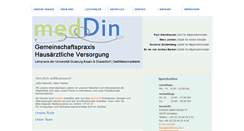 Desktop Screenshot of meddin.de